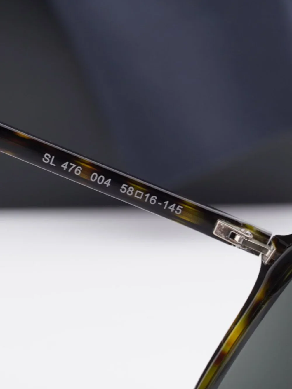 Saint Laurent SL476 004 Aviator Sunglasses - Havana / Grey